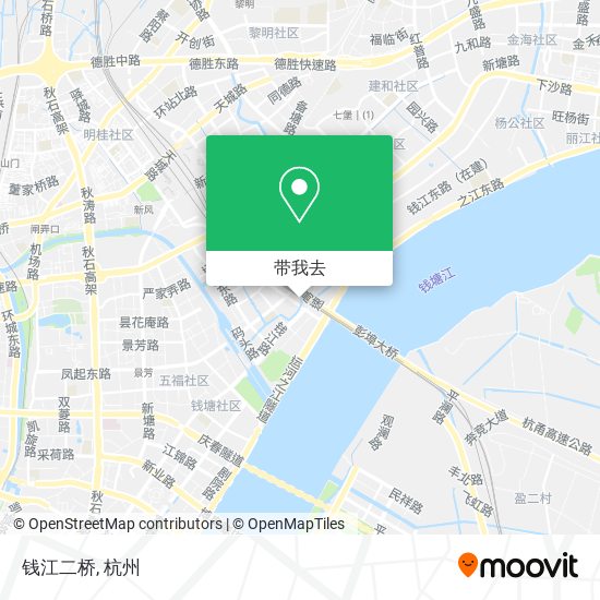 钱江二桥地图