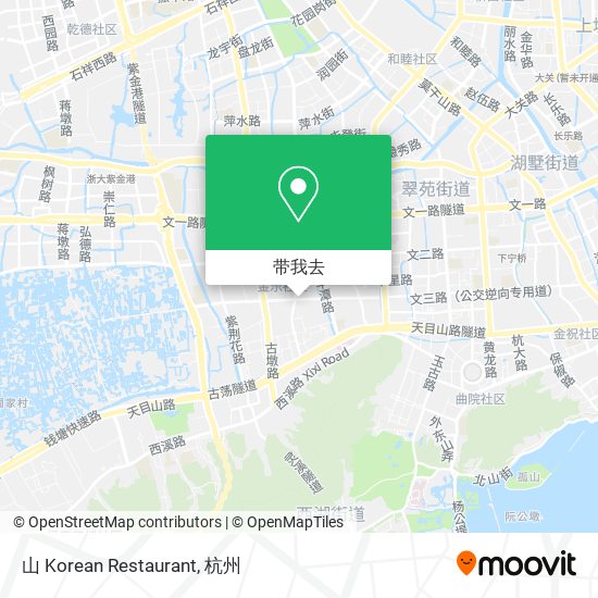 山 Korean Restaurant地图