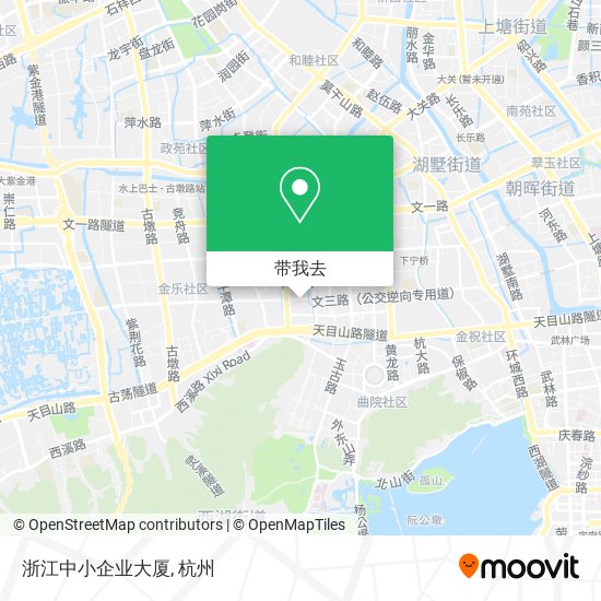 浙江中小企业大厦地图