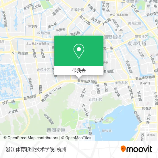 浙江体育职业技术学院地图