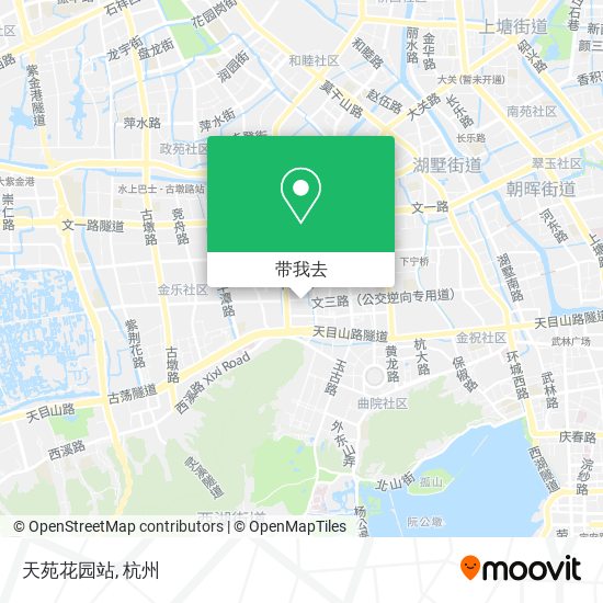 天苑花园站地图