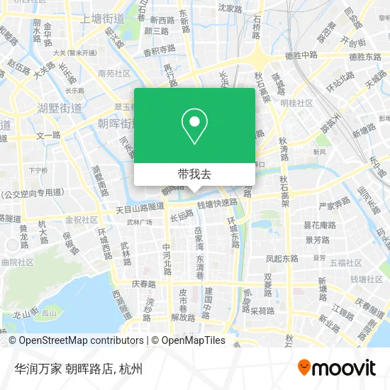 华润万家 朝晖路店地图