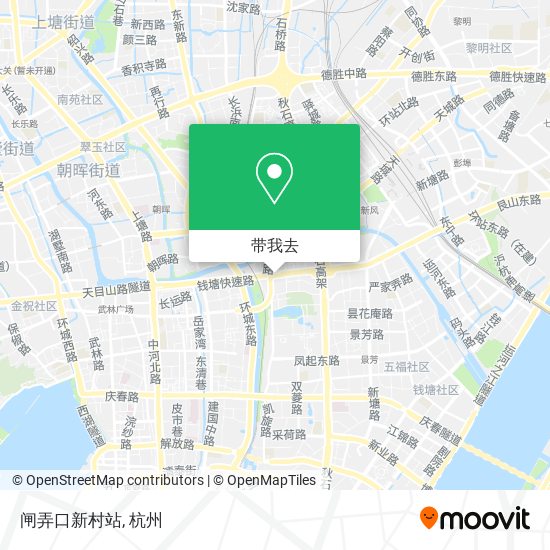 闸弄口新村站地图