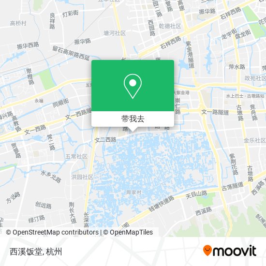 西溪饭堂地图