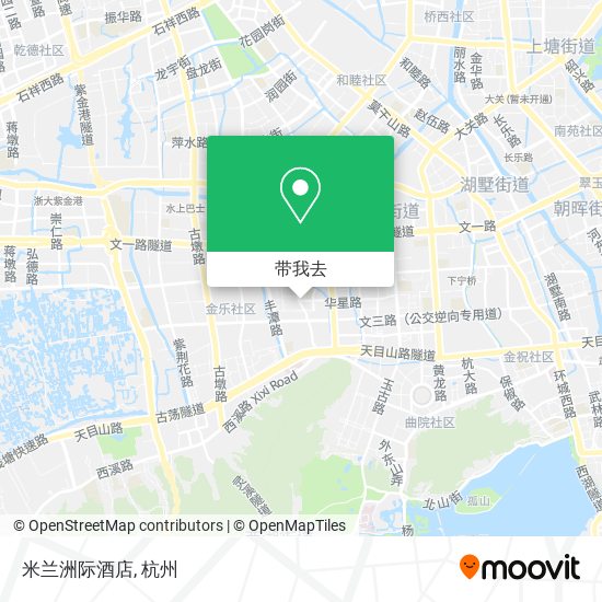 米兰洲际酒店地图