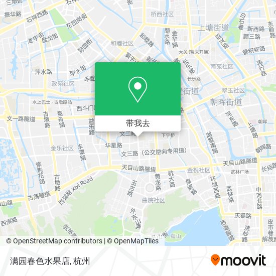 满园春色水果店地图