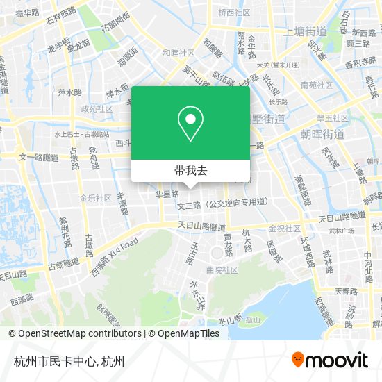 杭州市民卡中心地图