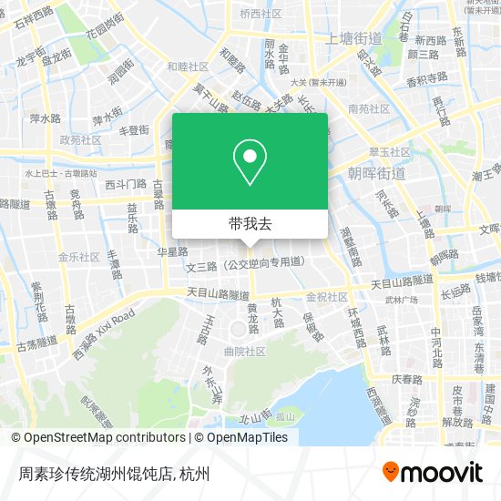 周素珍传统湖州馄饨店地图