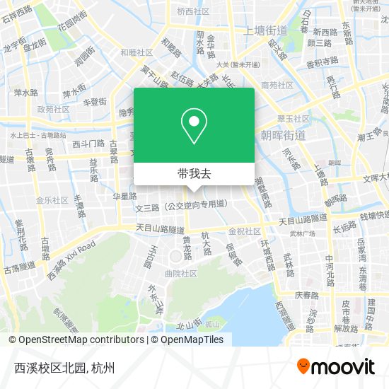 西溪校区北园地图