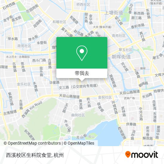 西溪校区生科院食堂地图