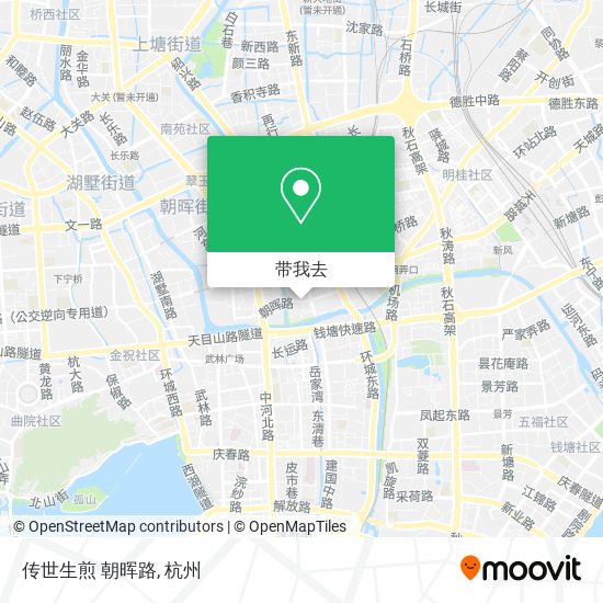 传世生煎 朝晖路地图