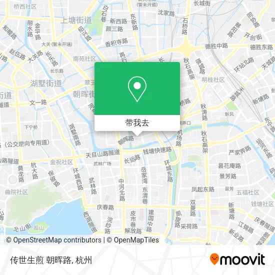 传世生煎 朝晖路地图