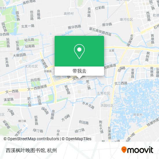 西溪枫叶晚图书馆地图