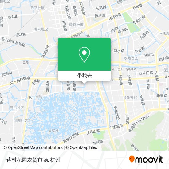 蒋村花园农贸市场地图