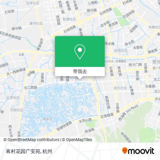 蒋村花园广安苑地图