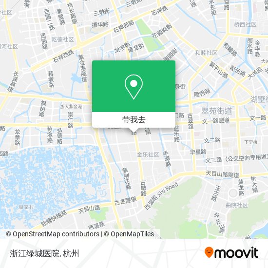 浙江绿城医院地图