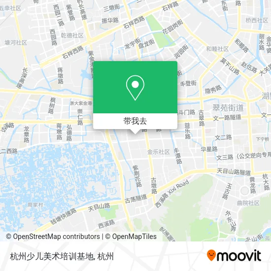 杭州少儿美术培训基地地图