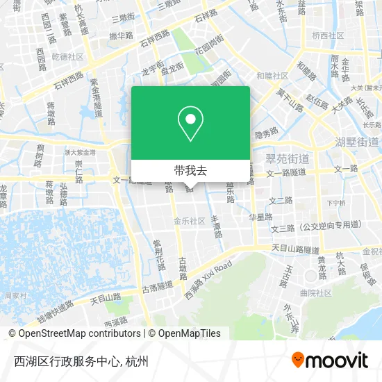西湖区行政服务中心地图