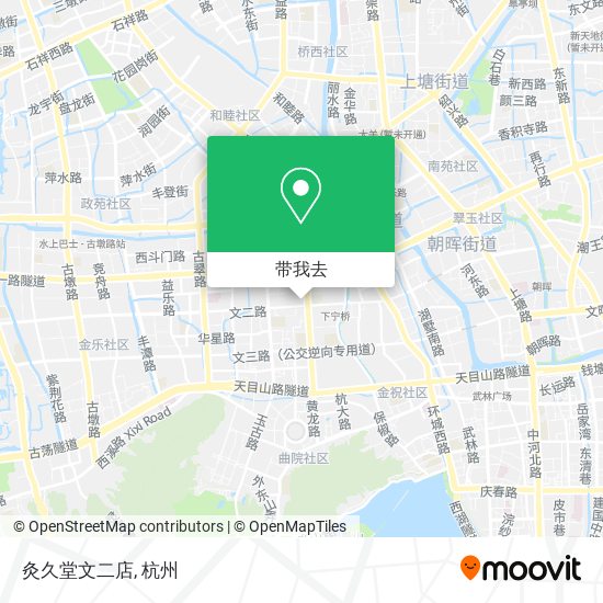 灸久堂文二店地图