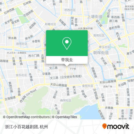 浙江小百花越剧团地图