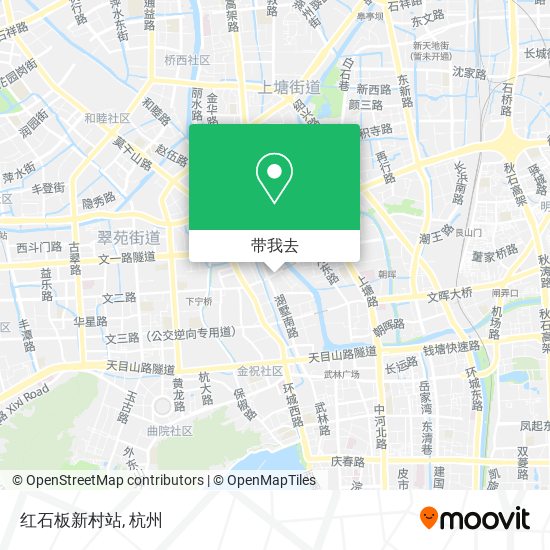 红石板新村站地图