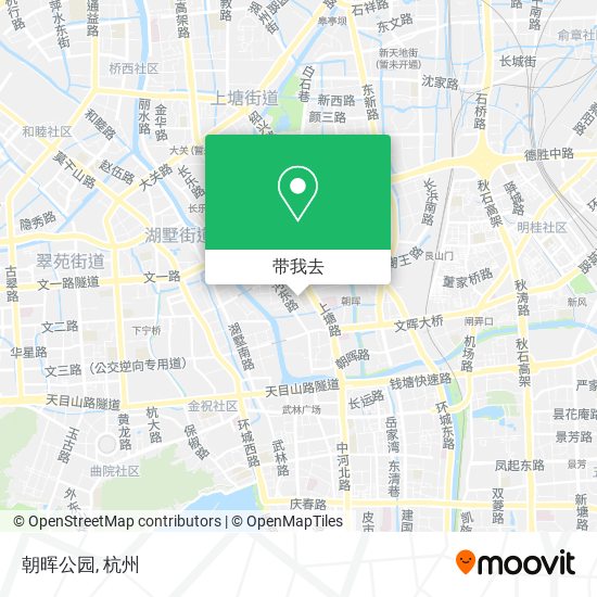 朝晖公园地图