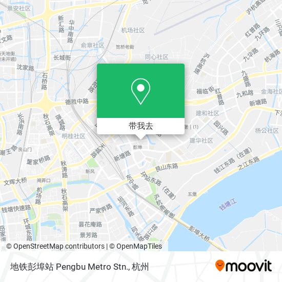 地铁彭埠站 Pengbu Metro Stn.地图