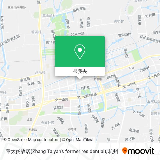 章太炎故居(Zhang Taiyan's former residential)地图