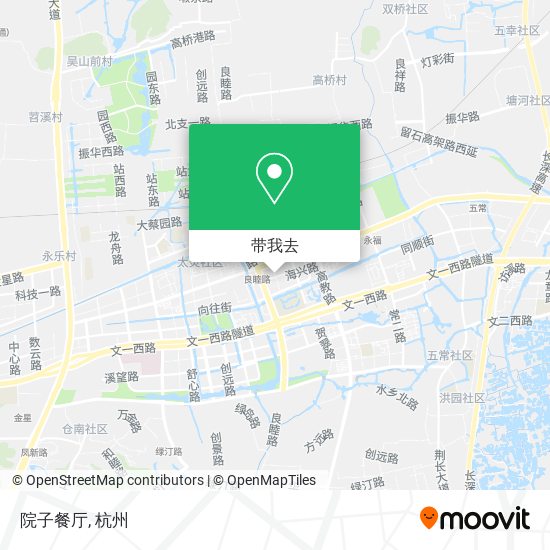 院子餐厅地图