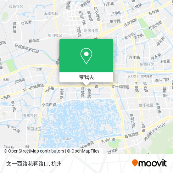 文一西路花蒋路口地图