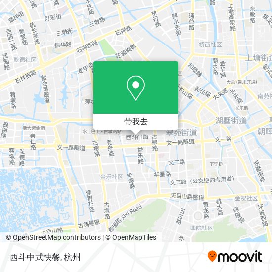 西斗中式快餐地图
