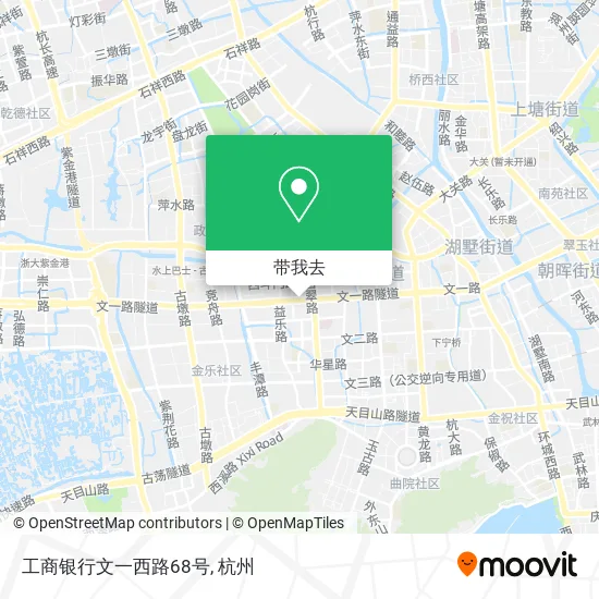 工商银行文一西路68号地图