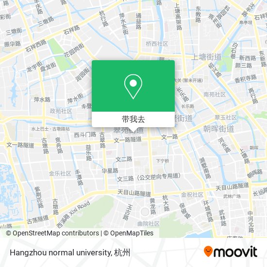 Hangzhou normal university地图