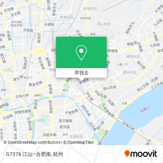 G7376 江山–合肥南地图
