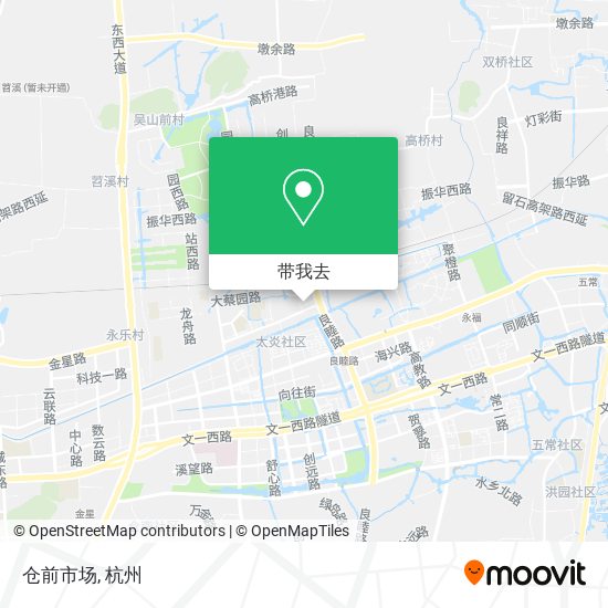 仓前市场地图