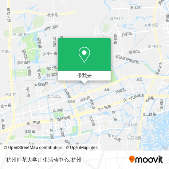 杭州师范大学师生活动中心地图