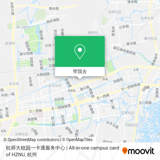 杭师大校园一卡通服务中心 | All-in-one campus card of HZNU地图