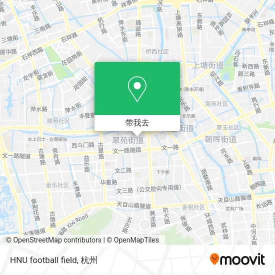 HNU football field地图