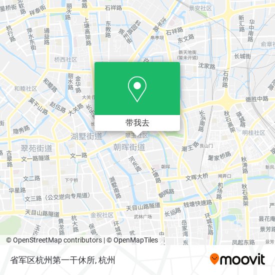 省军区杭州第一干休所地图