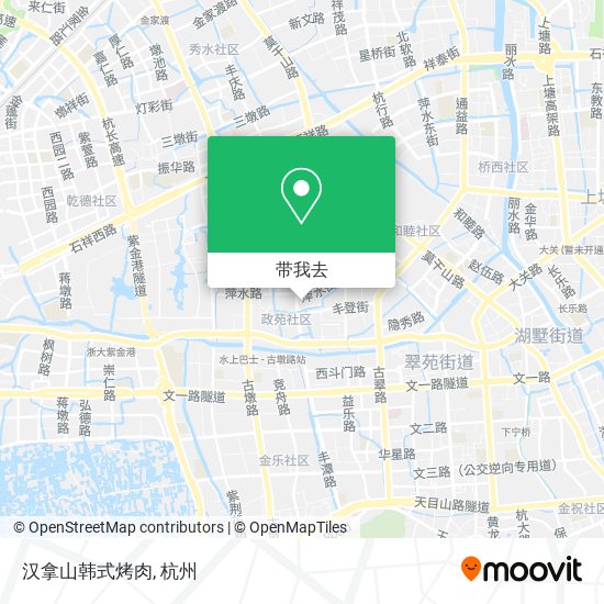 汉拿山韩式烤肉地图