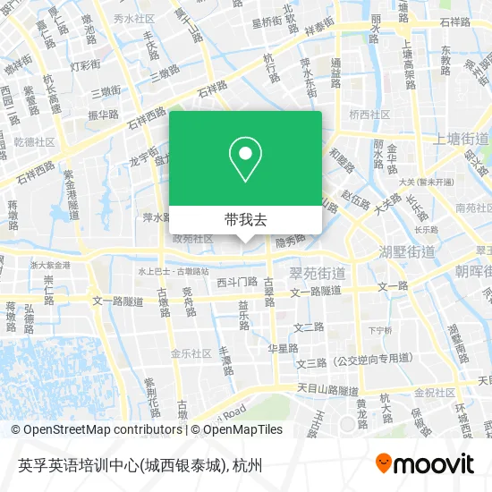 英孚英语培训中心(城西银泰城)地图