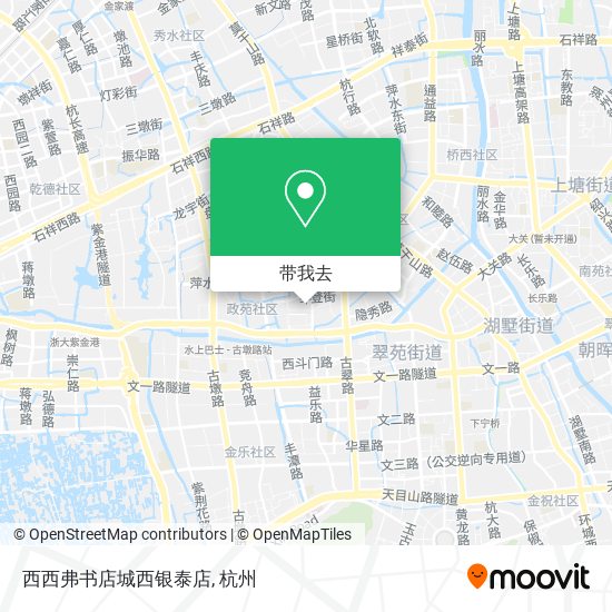 西西弗书店城西银泰店地图