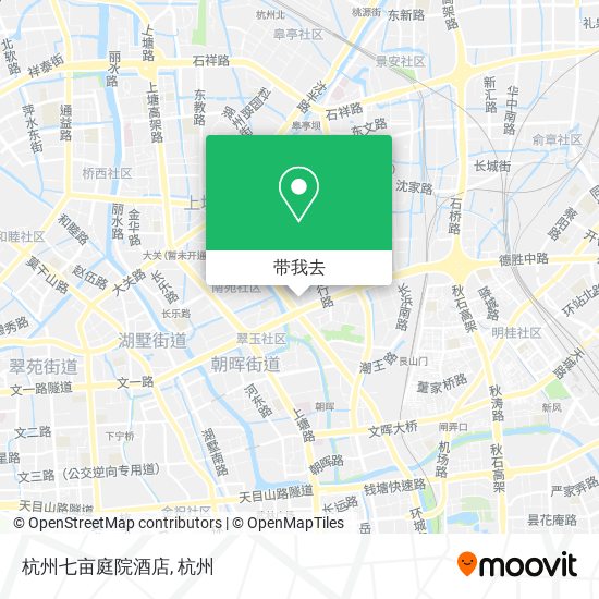 杭州七亩庭院酒店地图