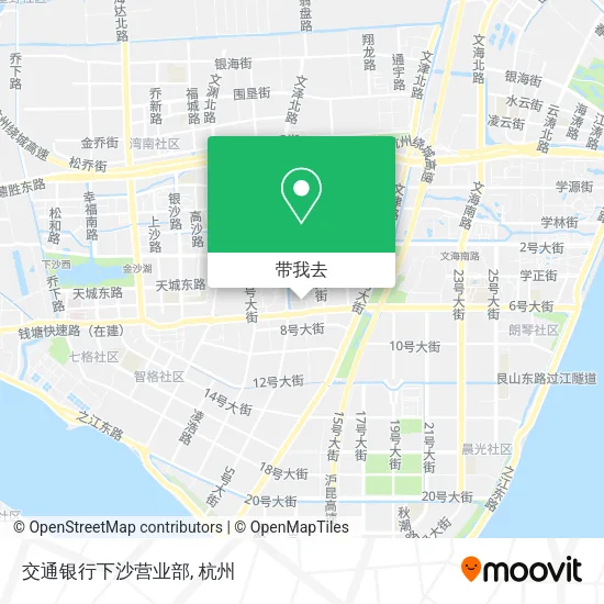 交通银行下沙营业部地图