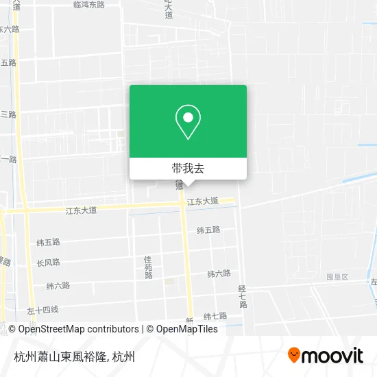 杭州蕭山東風裕隆地图