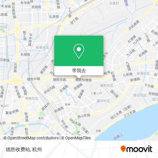 德胜收费站地图