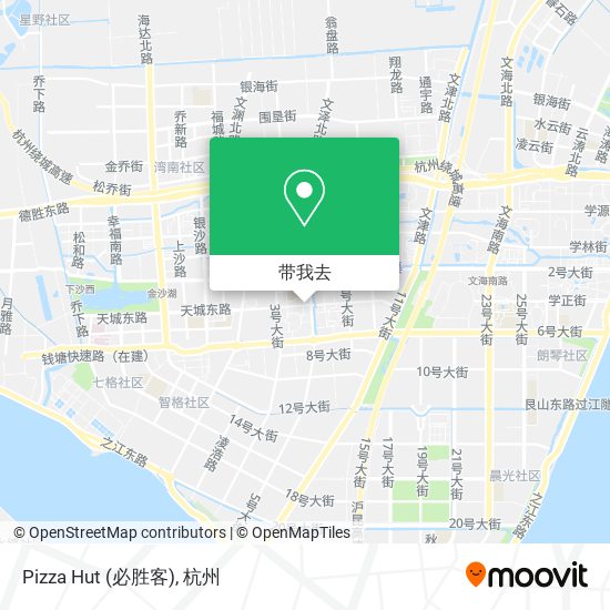 Pizza Hut (必胜客)地图