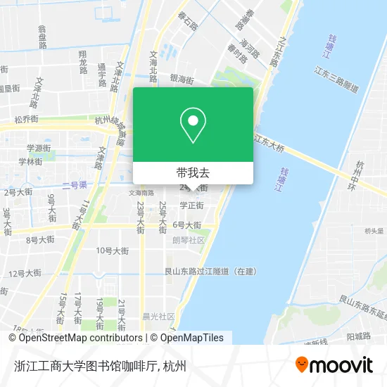 浙江工商大学图书馆咖啡厅地图