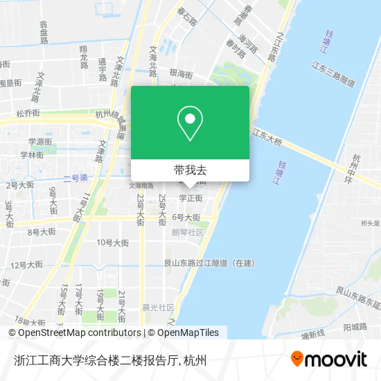 浙江工商大学综合楼二楼报告厅地图