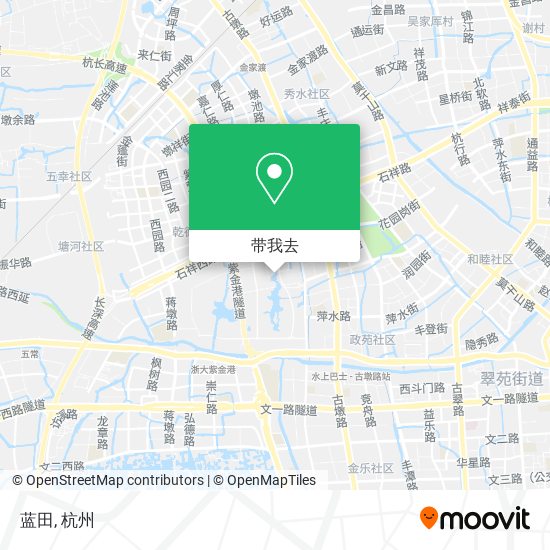 蓝田地图